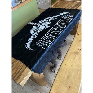 Vintage Black Flag/Banner Silk Wall Tapestry - Scorpions